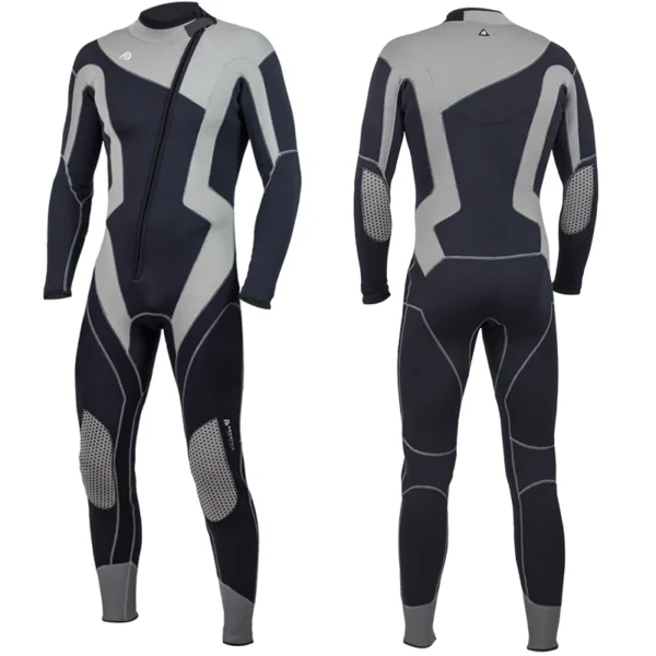 3MM Neoprene Men Wetsuit Swimming Surfing Scuba Diving Snorkeling Warm One-piece Long-sleeved Swimsuit Front Zipper Diving Suit - Image 2