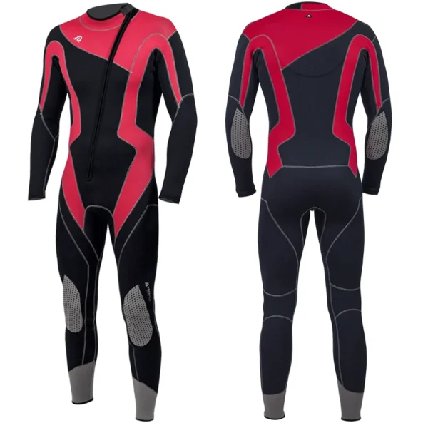 3MM Neoprene Men Wetsuit Swimming Surfing Scuba Diving Snorkeling Warm One-piece Long-sleeved Swimsuit Front Zipper Diving Suit - Image 4