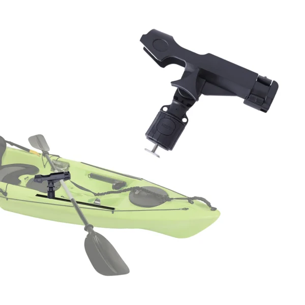 Removable Kayak Boat Assesseries Paddle Gear Pole Fishing Rod Tube Holder Rotatable Tackle Track Mount 23.5x14x6.5cm - Image 5