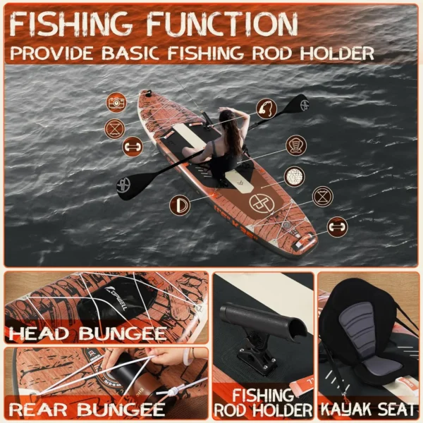 Jurassic Rider – Heavy-Duty Inflatable Paddleboard (Full kit included) - Image 4