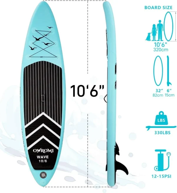 Azure Voyager – Deluxe Inflatable Paddleboard (Full Kit Included) - Image 2