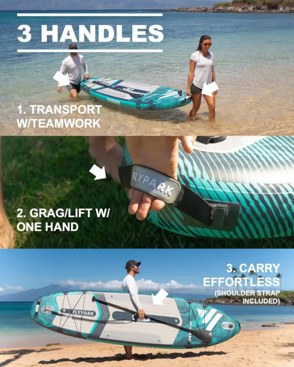Flypark Aqua Marine – Deluxe Inflatable Paddleboard (Full Kit Included) - Image 4