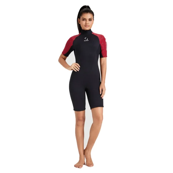 3MM Men Neoprene Wetsuit Scuba Diving Windsurf Hunting Surf Swimwear Underwater Fishing Swimming Short Sleeve Wetsuit Kitesurf - Image 4