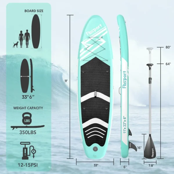Aqua Voyager – Heavy-Duty Inflatable Paddleboard (Full kit included) - Image 2
