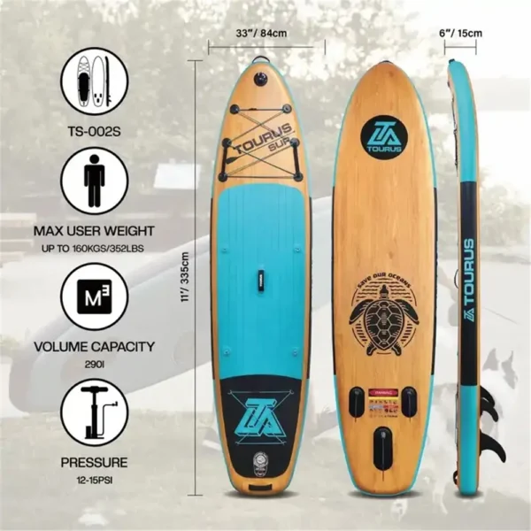Aqua Wood Serenity Series – Deluxe Inflatable Paddleboards (Full Kit Included) (multiple options) - Image 3