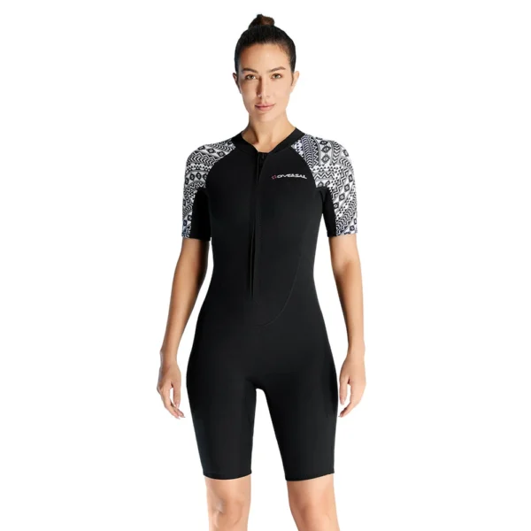 Wetsuit Women Men 3mm Neoprene Dive Wet Suit for Cold Water Short Thermal Swimsuit Snorkel Suit for Snorkeling Scuba Diving Surf - Image 6