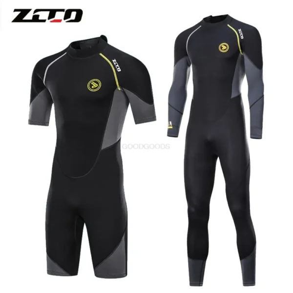 1.5MM Neoprene Wetsuit Men Diving Suit For Snorkeling Scuba Diving Swimming Kayaking Kite Surfing Full Wetsuit Fleece Lining