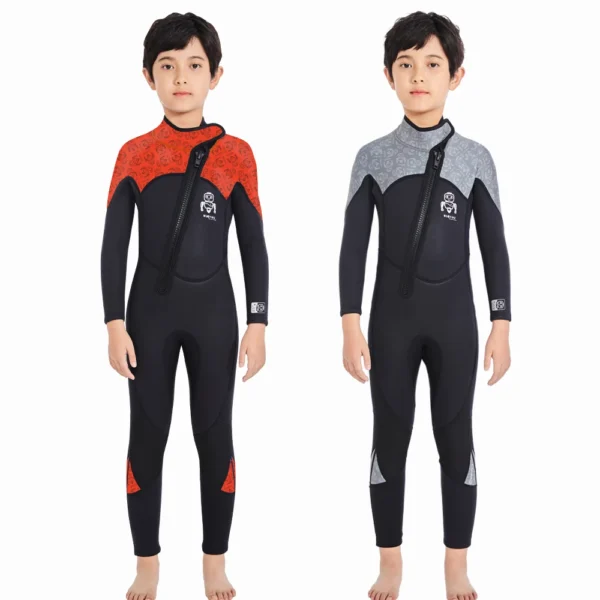 Youth Thick Thermal Swimsuit for Kids, Neoprene Wetsuit, Surfing Scuba Diving Suit, Underwater Freediving, Wet Suits for Boys - Image 5