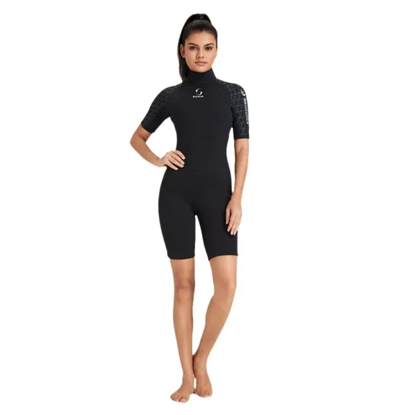3MM Men Neoprene Wetsuit Scuba Diving Windsurf Hunting Surf Swimwear Underwater Fishing Swimming Short Sleeve Wetsuit Kitesurf - Image 5