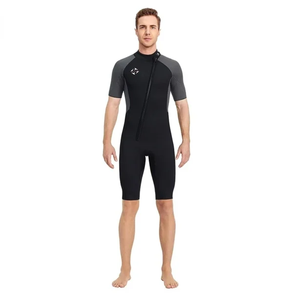 3mm Wetsuit Front Zip Short Sleeve Wetsuit surf suits Neoprene Swimwear Men Diving Suit swimming snorkeling rafting kitesurf - Image 4