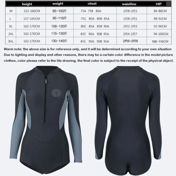 One Piece Wetsuit Jellyfish Suit Snorkeling Free Deep Diving Wetsuit Long Sun Protection Surfing Swimming Diving Suit - Image 6