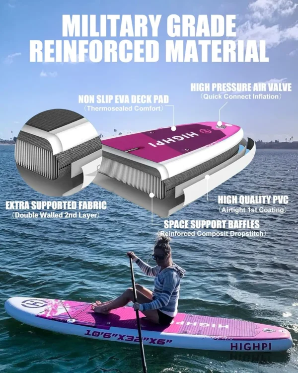 Voyager Series (multiple options) – Heavy-Duty Inflatable Paddleboard (Full kit included) - Image 3