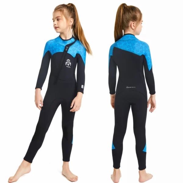 Youth Thick Thermal Swimsuit for Kids, Neoprene Wetsuit, Surfing Scuba Diving Suit, Underwater Freediving, Wet Suits for Boys - Image 2