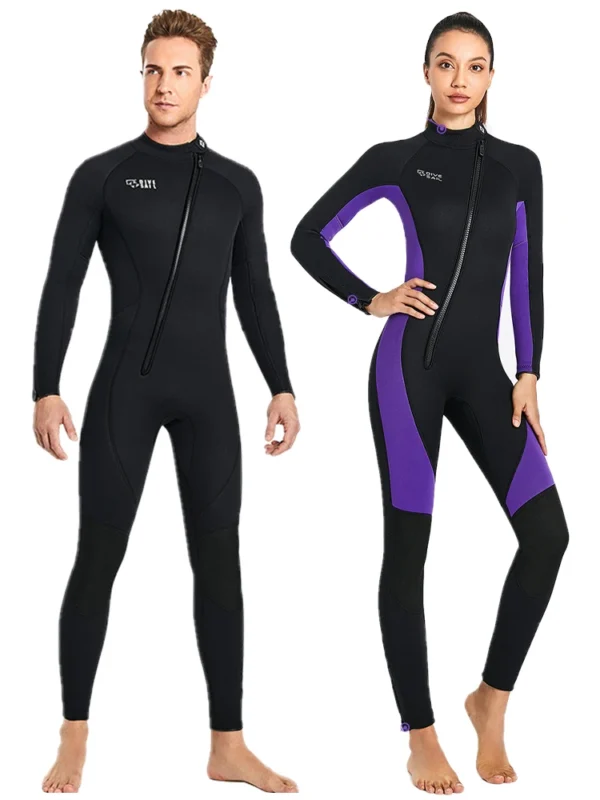 Premium 3MM Neoprene Wetsuit Men One-Piece Suits Keep Warm Surf Scuba Diving Suit Fishing Spearfishing Kitesurf Women WetSuit - Image 4
