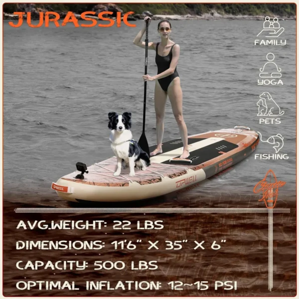 Jurassic Rider – Heavy-Duty Inflatable Paddleboard (Full kit included) - Image 2