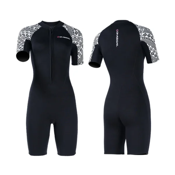 Wetsuit Women Men 3mm Neoprene Dive Wet Suit for Cold Water Short Thermal Swimsuit Snorkel Suit for Snorkeling Scuba Diving Surf - Image 5