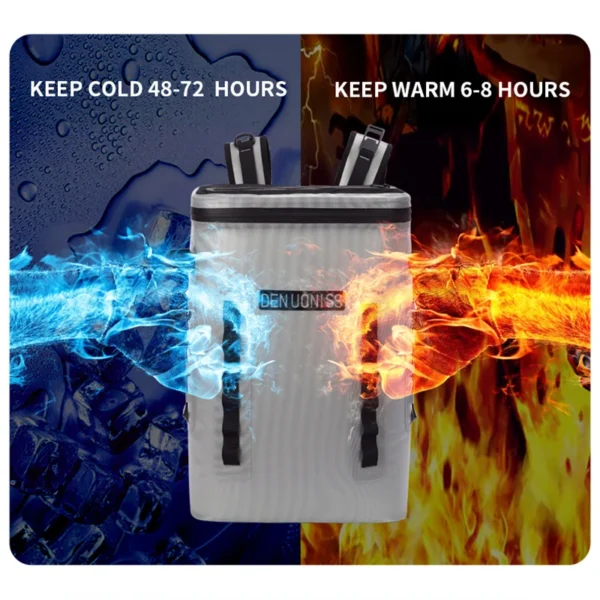 Backpack Soft Sided Cooler Beer Insulated Backpack Waterproof Cooler Bag For Camping Fishing Party Outdoor Adventure Picnic Bag - Image 4