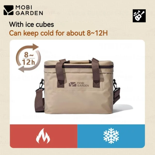 MOBI GARDEN 20L Ice Cooler Insulated Bag for Camping Outdoor Picnic Beach Drinks Beer Travel Food Storage Bag Leakproof PVC Pack - Image 2