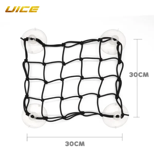 Surf Cargo Net Kayak Deck Cargo Net with 4 Suction Cups For SUP Paddle Board Bungee Cargo Kayak Deck Marine Accessories - Image 6