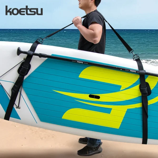 KOETSU Adjustable SUP Paddle Board Shoulder Strap - Comfortable Surfboard Carrying Belt - Ideal Transport Accessory - Image 4